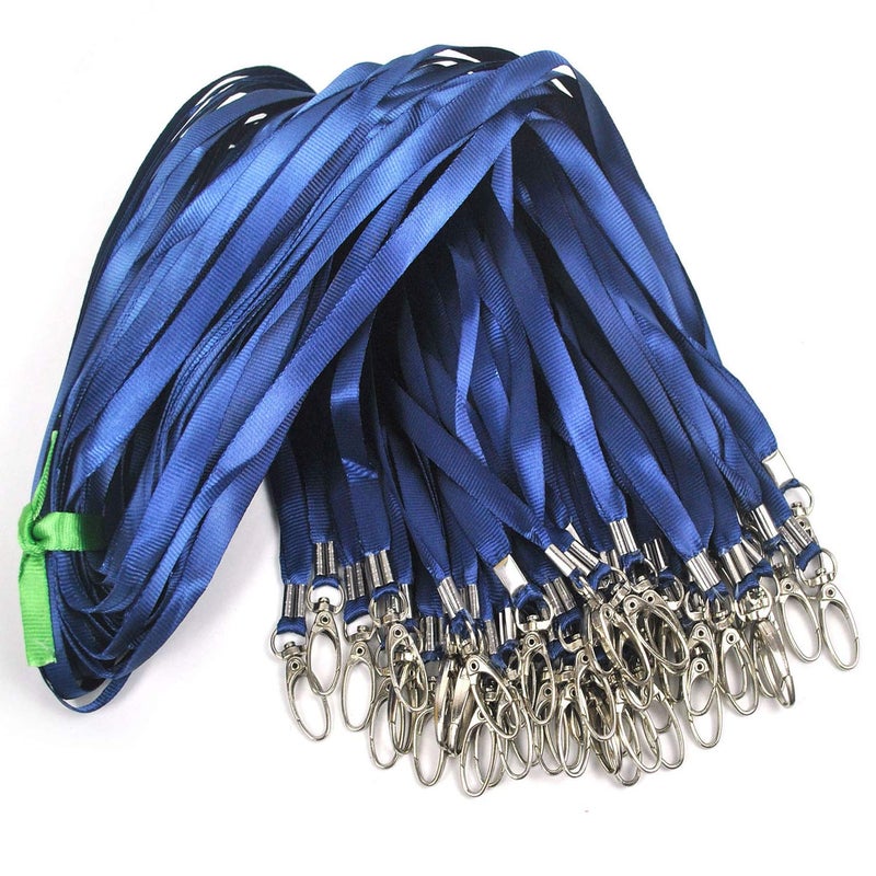 Ollain Lanyards for Name Tag Id Badges Nylon Cruise Lanyard Swivel Hooks 50 Pack - Image 1